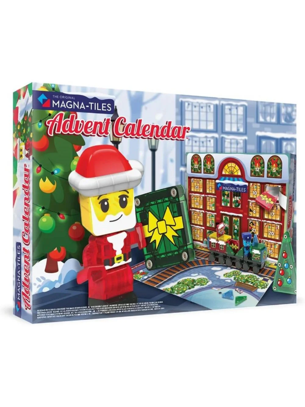 Magnetic Building Set - 34-Piece Advent Calendar, Fun Construction Toy for Kids
